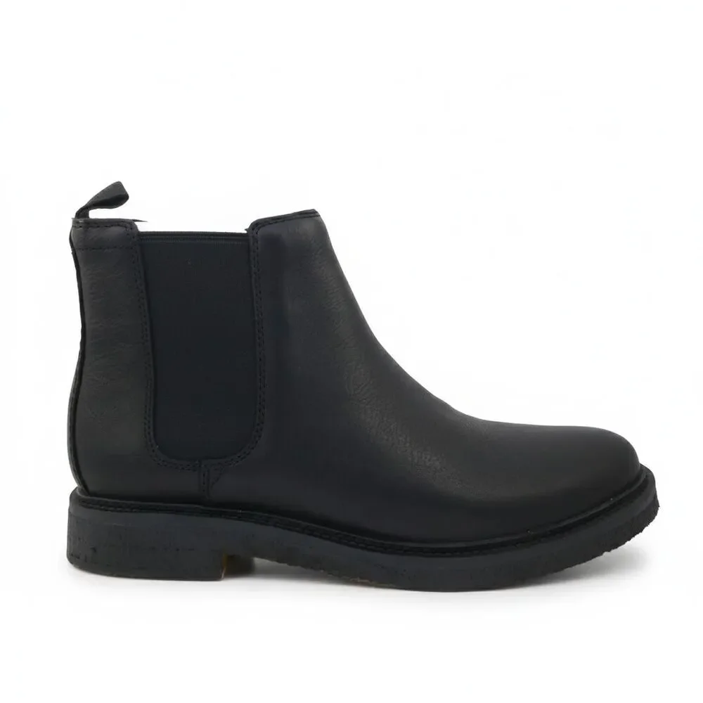 Clarks Men's US Size 11.5 M Clarkdale Easy Black Leather Chelsea Boots New